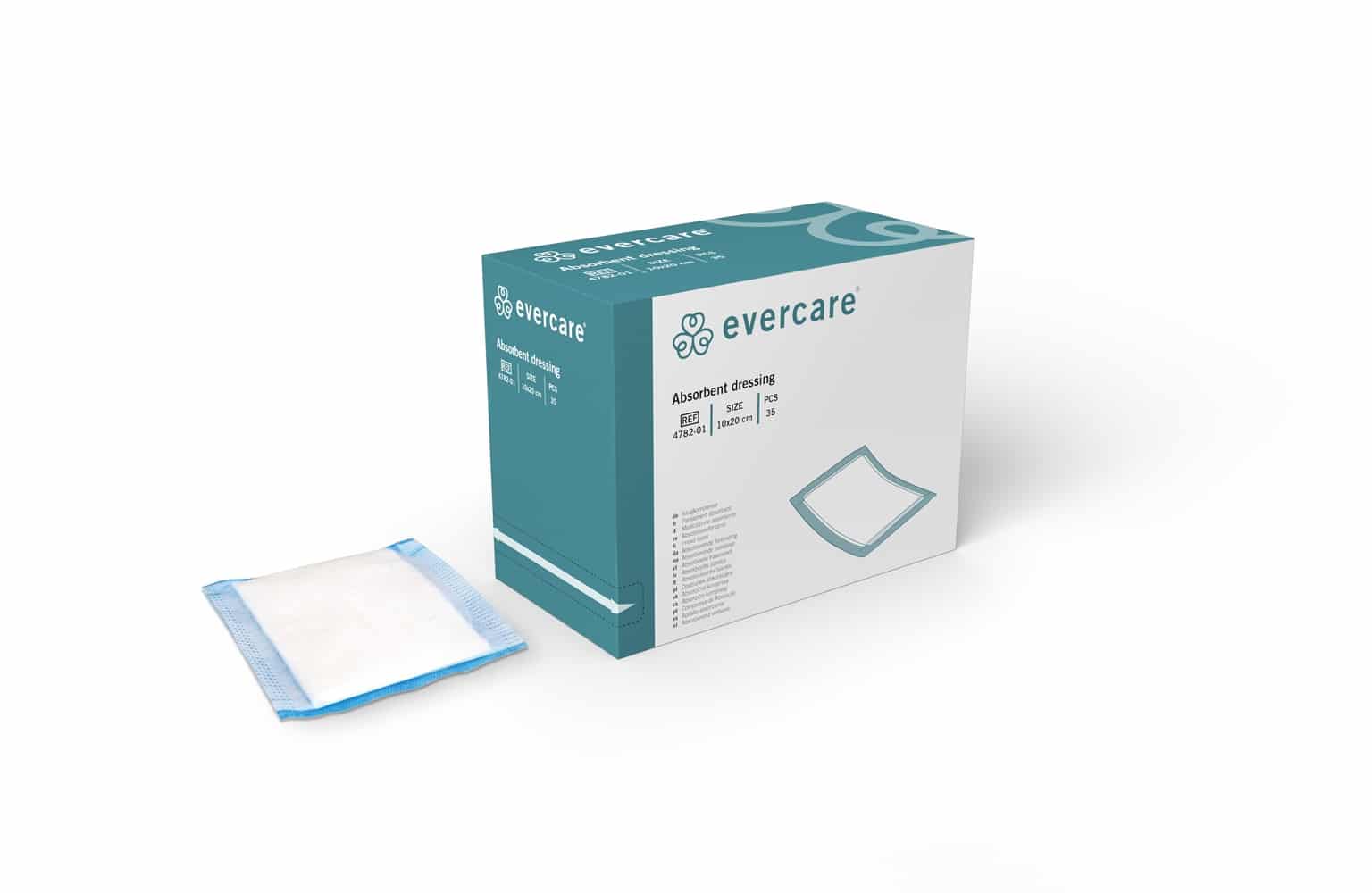 Evercare imevä haavasidos 10 x 20 cm, 35 kpl/rs